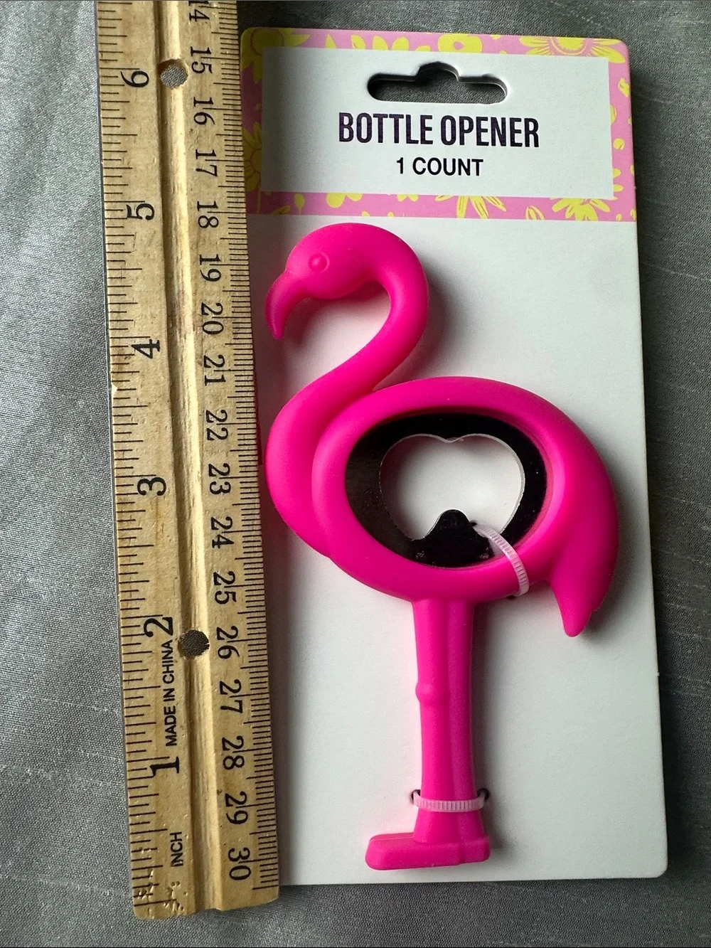 Flamingo Party Fun Pink Bottle Top Opener